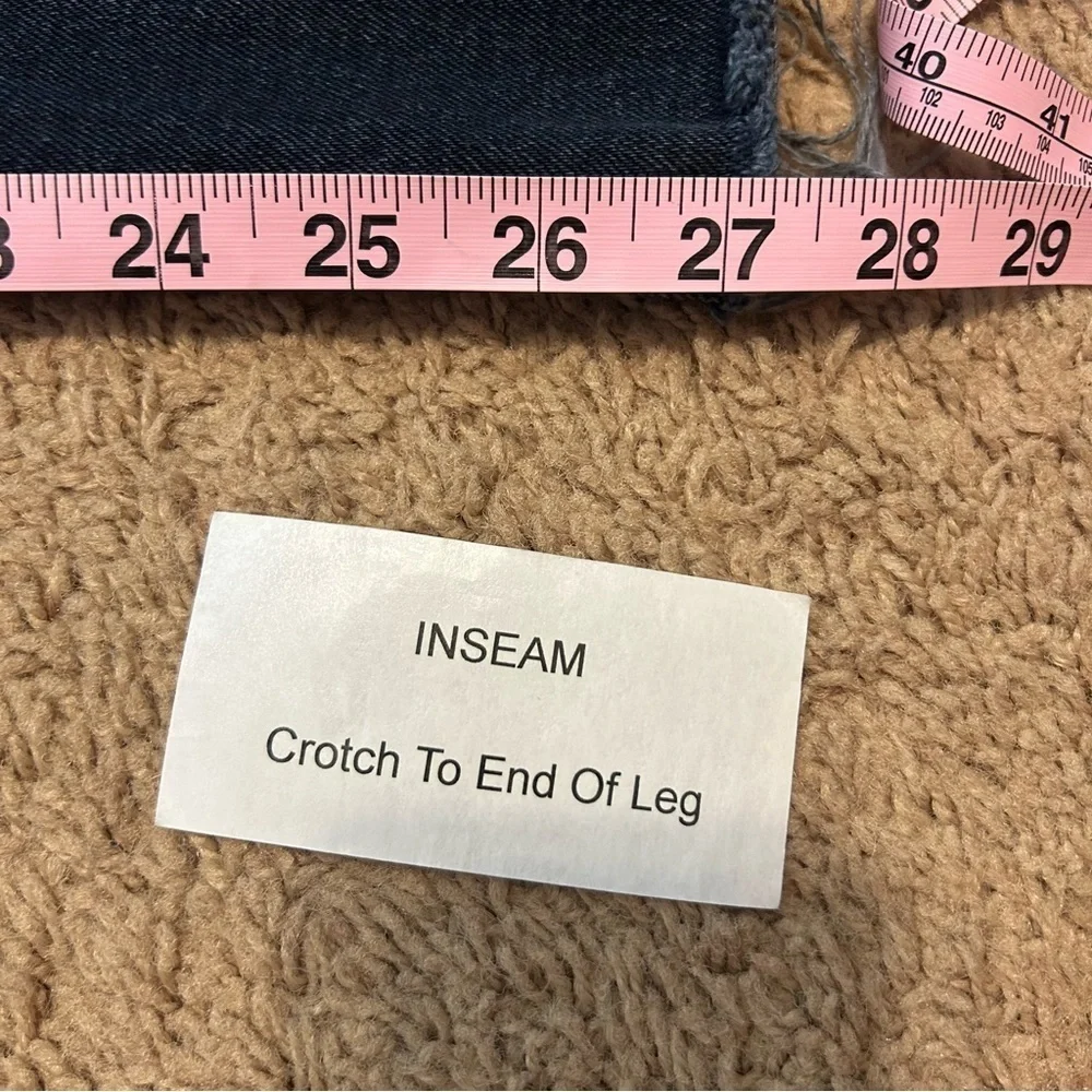 Old Navy | High Rise O.G. Straight Dark Wash Distressed Jeans Women’s Size 6 - Picture 13 of 13